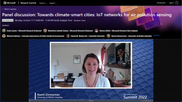 UBC-Rogers Partnership Climate Project at Microsoft Research Summit